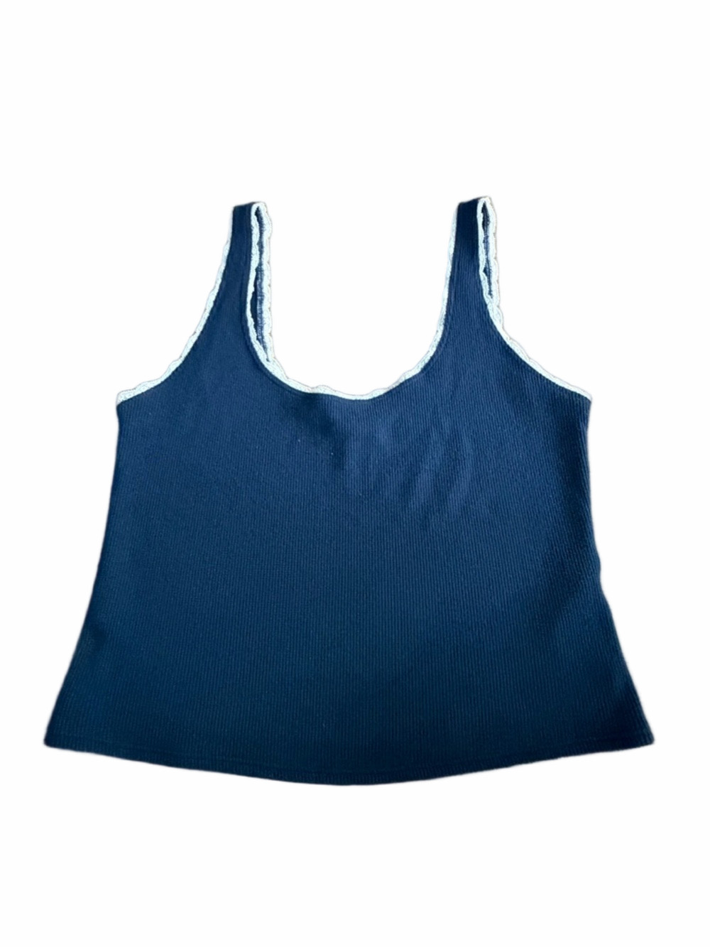 Gilly Hicks Navy Tank Top with White Trim